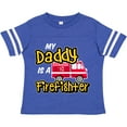 thumbnail image 3 of Inktastic My Daddy is a Firefighter with Fire Truck Boys or Girls Toddler T-Shirt, 3 of 5