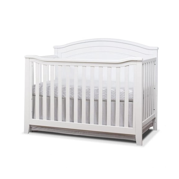 Sorelle Berkley Round Top 4 in 1 Crib - Gray