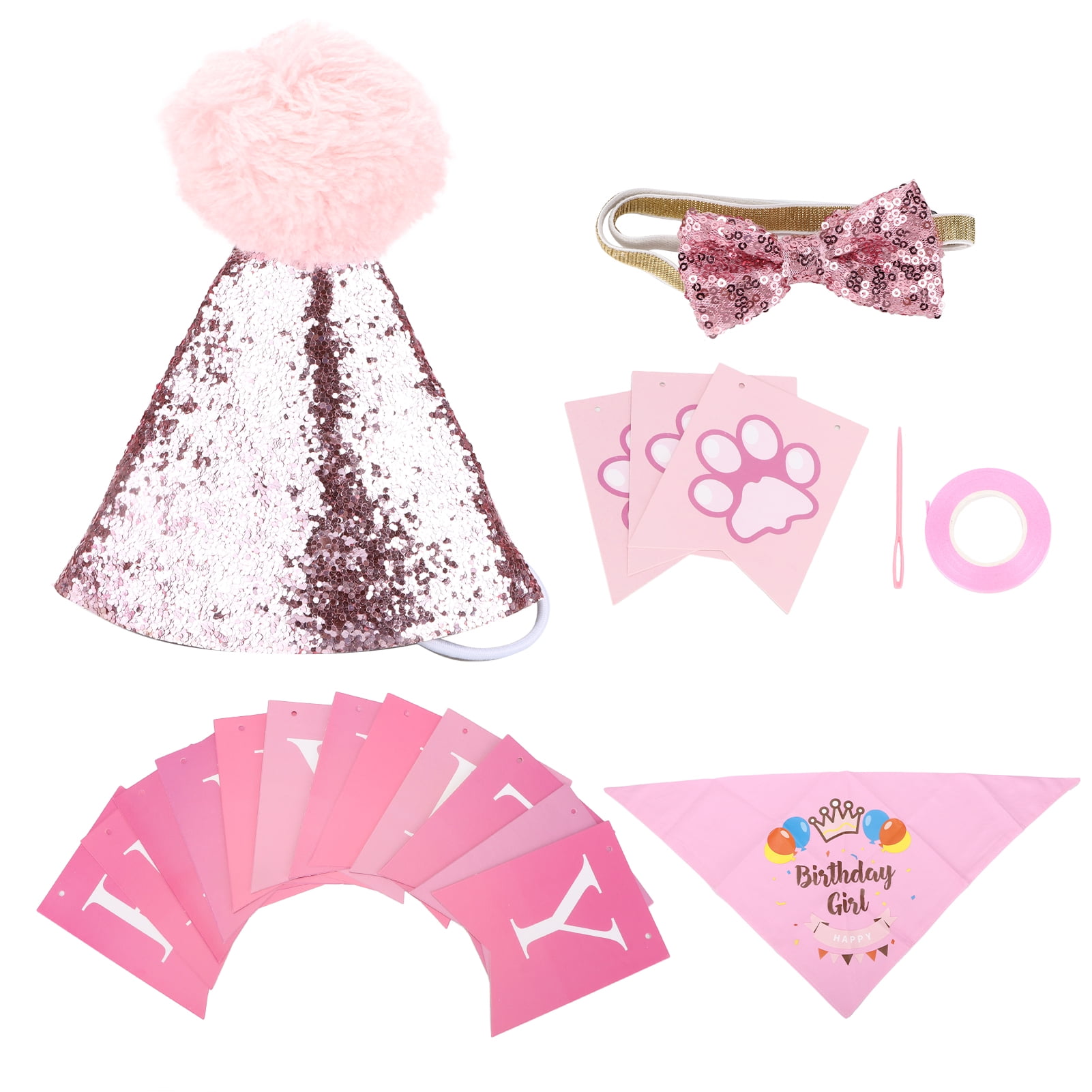 Dog Birthday Scarf, Dog Birthday Supplies Decorations Cute For Photo