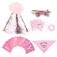 thumbnail image 2 of Juego de Gorro de Cumpleaños para Perros Bufanda de Cumpleaños para Perros Juego de Pajarita Ajustable Suave Cómodo Flexible Suministros para Disfraces de Cumpleaños ANGGREK Otros, 2 of 8