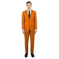 thumbnail image 1 of Alberto Nardoni Mens Suit 2 Piece Suit Regular Cut Flat Front Pants, 1 of 1
