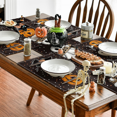 thumbnail image 4 of 4 Pcs Halloween Ghost Pumpkin Cat Boo Placemats, 30*45cm Seasonal Fall Table Mats For Party Kitchen Dining, 4 of 5