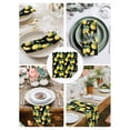 thumbnail image 3 of Lemon Black Cloth Napkins Set of 6 Reusable Dinner Napkins, Country Fruit Watercolor Farmhouse Plant Cocktail Napkin Washable Table Napkins for Wedding/Holiday Party/Baby Shower 20"x20", 3 of 7