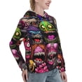 thumbnail image 6 of Salouo Monstrous Cartoon Characters Pattern Hoodie Sweatshirts for Women, Autumn Pullover Hoodie Workout Sweat Women's Long Sleeve Preppy Sweatshirts-Small, 6 of 7