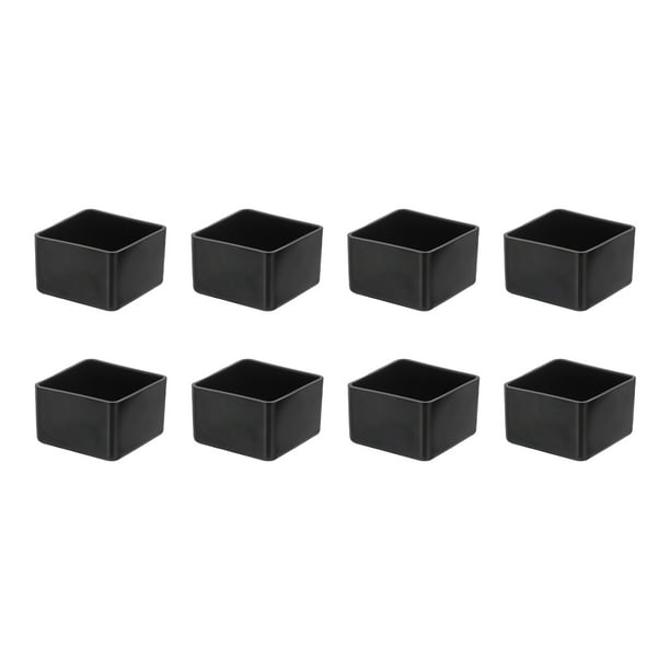 Capuchones para patas de silla Uxcell, protectores de piso de PVC antideslizantes 1-1/2"x1-1/2" 8