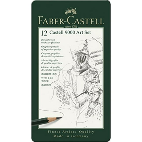 Faber-Castell 9000 Graphite Sketch Pencil Sets Art 8B - 2H set of 12