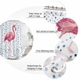 thumbnail image 3 of Pink Flamingo Bathroom Shower Curtains with 12 Hooks Polyester Waterproof Shower Curtain for Stalls and Bathtubs Blue Polka Dots Tropical Modern Art Decorative Bathroom Privacy Curtain 54x78 Inches, 3 of 9