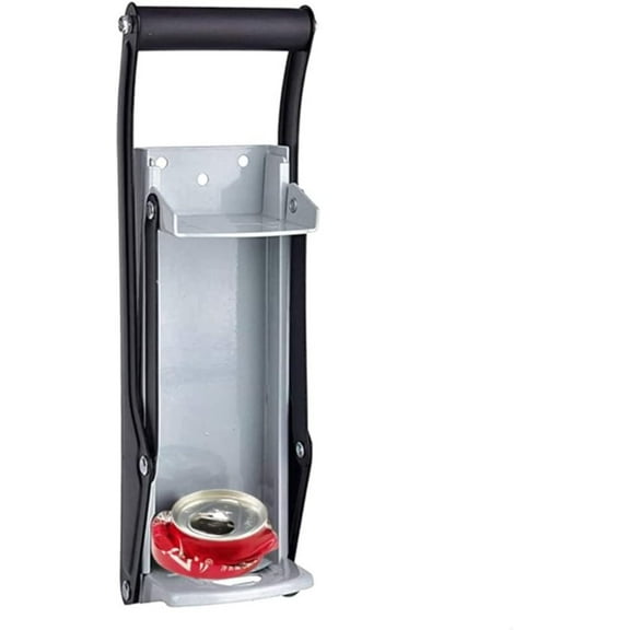 16 oz Can Crusher for Recycling Heavy Duty Wall Mounted Metal Beer Soda Seltzer Can Compactor Plastic Bottle Smasher with Built-in Bottle Opener Durable Steel Construction Easy to Use Space Saving