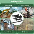 thumbnail image 4 of Excavator Rake, 25mm Hole Diameter Excavator Backhoe Rake Easy To Install  for Cleaning Classifying, 4 of 7