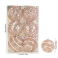 thumbnail image 3 of PET Christmas Ball Ornaments Set of 12 - Shatterproof Plastic Hanging Decorations in Rose Gold, White, Red, Silver, Beige, Blue for Tree Decor, 3 of 6