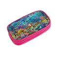 thumbnail image 2 of Uemuo Sea World Printed Pencil Pen Case, Portable Pencil Pouch with Zipper, Compact Stationery Bag Makeup Bag, Pencil Bag for Home Office, 2 of 9