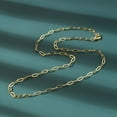 thumbnail image 5 of 5pcs Brass Paperclip Chain Necklaces Long-Lasting Plated Rack Plating Lead Free & Cadmium Free Real 18K golden Plated 17.52 inch(44.5cm), 5 of 5