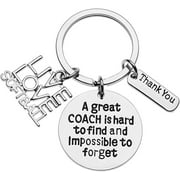 Softball Coach Keychain, Great Coach is Hard to Find and Impossible to Forget - Softball Coaches Gift for Men and Women