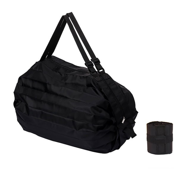 Bolso de viaje plegable de nailon, bolsa reutilizable para la compra, ligera para ir de compras, acampadas, vacaciones en la playa y deportes, portátil