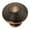 Dark Antique Copper, variant on Hickory Hardware Deco Collection Knob, 1-1/4" Dia. - Oil Rubbed Bronze Highlighted
