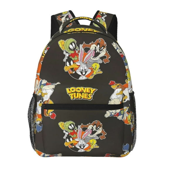Looney tunes-4 Cartoon Stylish Backpack Travel Hiking Camping Daypack Book Bag Schoolbag Laptop Bags