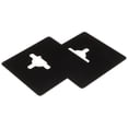 thumbnail image 4 of AURARMLET 2Pcs Door Lock Fixing Plate Stainless Steel Black Square For Adults, 4 of 7