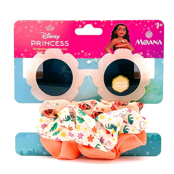 Moana Girl's Sunglasses with Matching Hair Tie Set