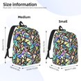 thumbnail image 2 of Disketp Colored Glass Mochila de Lona Estampada, Mochila Escolar de Viaje Ligera para Estudiantes y Portátil-Medium, 2 of 5