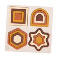 thumbnail image 2 of Yinanstore Geometric Shape Sorting Toy Wooden Puzzle Mathematical Thinking Color Shape Matching Board for Children Ages 2~4 Preschoolers , C, 2 of 8