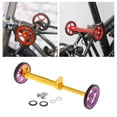 thumbnail image 4 of Bicicleta Plegable Easy Rueda de Extensión Modificación de Estacionamiento Transporte Refit Component Parte con Ruedas para Morado dorado Soledad Ruedas fáciles de bicicleta, 4 of 10