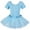 Light Blue, variant on Dancina Girls Skirted Leotard Sparkle Short Sleeve Tutu Ballet Dress