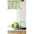 thumbnail image 3 of Ambesonne Geometric Window Valance, Repetitive Funny Retro Pattern with Grunge Colorful Rounds Illustration, Curtain Valance for Kitchen Bedroom Decor with Rod Pocket, 54" X 12", Multicolor, 3 of 3