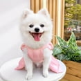 thumbnail image 5 of Nebwoak Dog Wedding Dress with Leash Attachment - Medium Size Pink Dog Formal Dress with Bow, Cute Dog Outfit for Weddings, Photoshoots & Special Occasions, 5 of 6