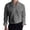 A-Grey630, variant on Men's Solid Color Casual Shirts Mandarin Collar Split Neck Tunic Resistant Minimalist Business Top