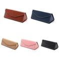 thumbnail image 2 of Protective Women Folding Waterproof Solid Color Glasses Case Eyewear Case Triangle Sunglasses Box Glasses Box 2, 2 of 8