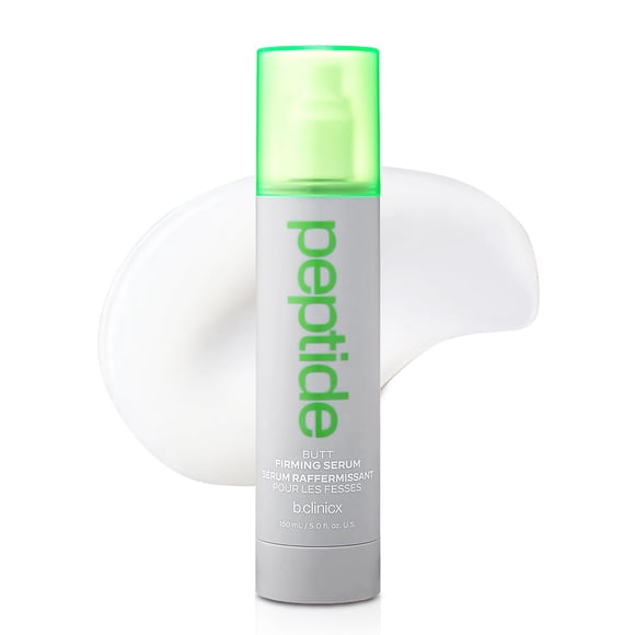 b.clinicx Suero reafirmante de glúteos multipéptido - Crema reafirmante corporal con loción corporal reafirmante de colágeno Suero peptídico para loción de masaje corporal para levantamiento de glúteo