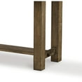 thumbnail image 4 of Benjara Chip Counter Height Dining Table with Tenon Pedestal Base, Nutmeg Wood, 4 of 5