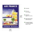 thumbnail image 2 of France - French Riviera - Côte d'Azur France - Le Negresco Hotel - Vintage Airline Travel Poster by Bernard Villemot c.1952 - Master Art Print 10in x 14in, 2 of 4