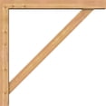 thumbnail image 3 of Ekena Millwork 5 1/2"W x 44"D x 44"H Traditional Block Smooth Bracket w/ Offset Brace, Western Red Cedar, 3 of 25