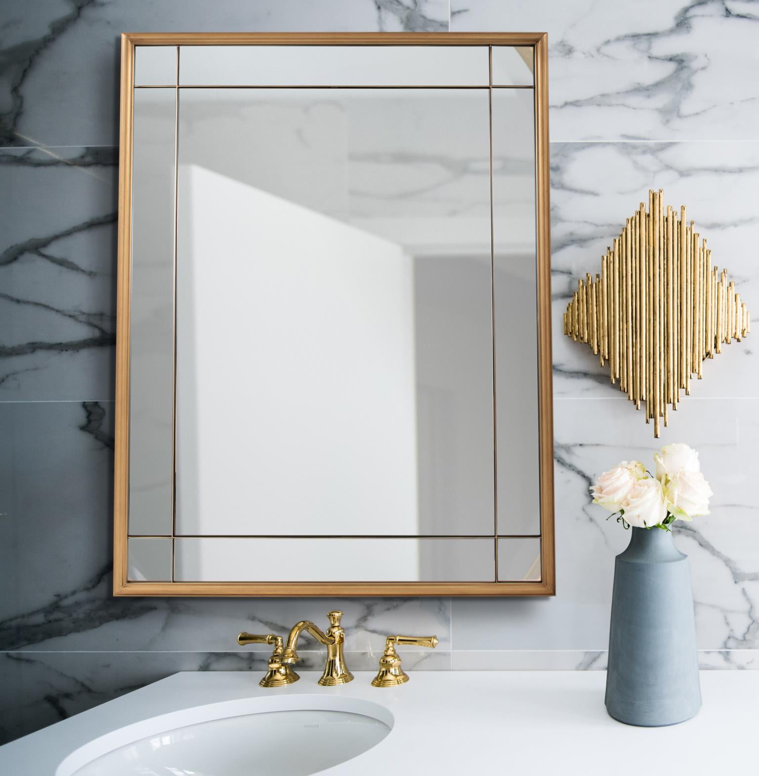 Tyler Dillon French Panel Framed Decorative Wall Mirror