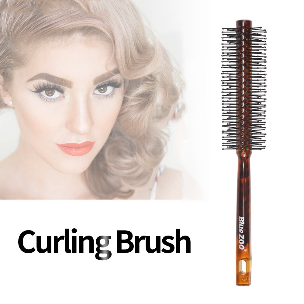 Blue Zoo Amber Hair Styling Comb Curling Brush Anti Static Massage