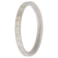 thumbnail image 1 of Anillo único de silicona con líneas apilables para boda - Plata de ROQ para mujer - Anillo de 10 mm, 1 of 1