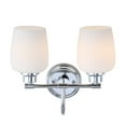 thumbnail image 6 of Safavieh Rayden Two Light Bathroom Sconce, Chrome, 6 of 7