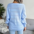 thumbnail image 6 of Fesfesfes Women Sweaters Casual Solid Color Casual Loose Long Sleeve Sweater, 6 of 6