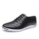 thumbnail image 1 of Zapatos casuales de cuero para hombre, nuevos zapatos planos versátiles de tendencia de primavera (27,5 cm), 1 of 3