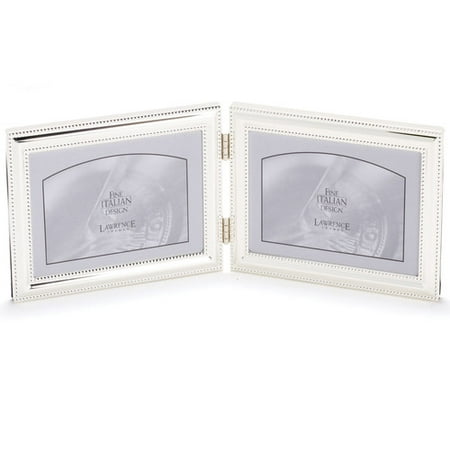 Lawrence Frames Silver Plated Double Bead 4x5 Hinged Double Picture ...