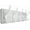 White/White, variant on Coat Rack Wall Mount,Coat Hooks Wall Mounted,16" Hole to Hole,Coat Hanger Wall,Wood Hook Rack Rail,5 Triple Hooks for Hanging Coats,Jacket,Clothes,Farmhouse,Black/White