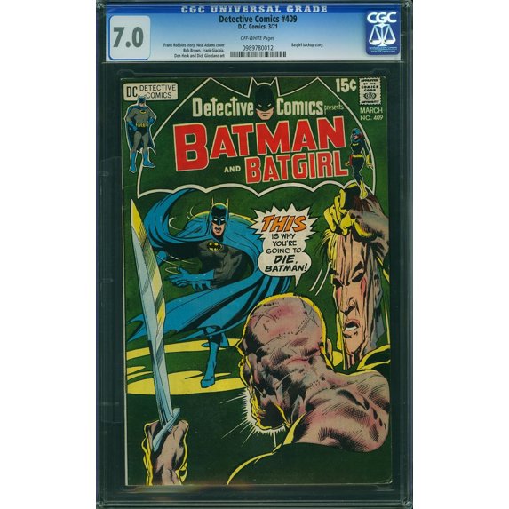 Detective Comics #409 - CGC 7 Comic Book