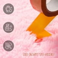 thumbnail image 4 of Fluffy Soft Round Rugs for Bedroom Living Room, Pink Shaggy Area Rugs 5 x 5 Feet faux fur, Carpet for s Room, Throw Circle Rug for Room, Fuzzy Plush Rug for Dorm, 4 of 7