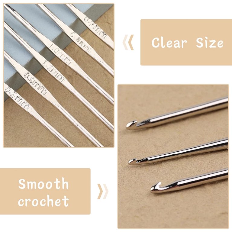 MORFEN 22 PCS Crochet Hooks Set, Ergonomic Lace Crochet Hook