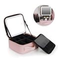 thumbnail image 1 of Travel Makeup Bag with Light Up Mirror 3 Color Lights, 1 of 8