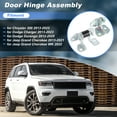 thumbnail image 3 of Passenger Side Upper and Lower Door Hinges for Jeep Grand Cherokee 2013-2021 for Dodge Charger Durango Front Right Car Door Pivot for Chrysler 300 2013-2023 55113664AI 55113660AC, 3 of 7