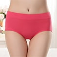 thumbnail image 4 of yunLCZ Underwear for Women Cotton Women's Panties Cotton Abdominal Seamless Panties To Lift The Buttocks Large Size Panties Girls Pantie Cotton Fabrics Wasit Hipster Brief Panties for Ladies, 4 of 4