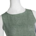thumbnail image 6 of Npasoilc spring dresses for women summer tank dresses Women Casual Striped Sleeveless Dress Crew Neck Linen Long Dress with Pocket, 6 of 8