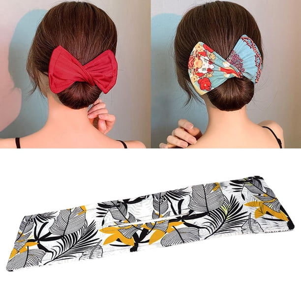 Salón para mujer, elegante, anudado, , moño , estampado de moda, para el cabello, cuerda, diadema, ra, accesorios para el - Yinane cintas para el pelo